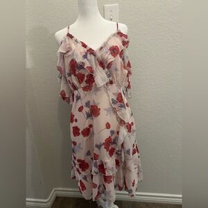 Floral Ruffle Dress L